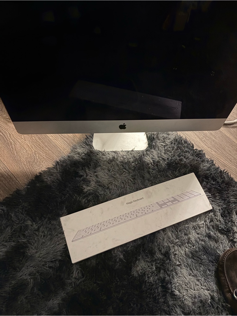 Apple iMac and keyboard